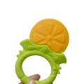 BPA-freies weiches Gummimassagegerät Frucht-Form-Silikon-Baby-Beißring